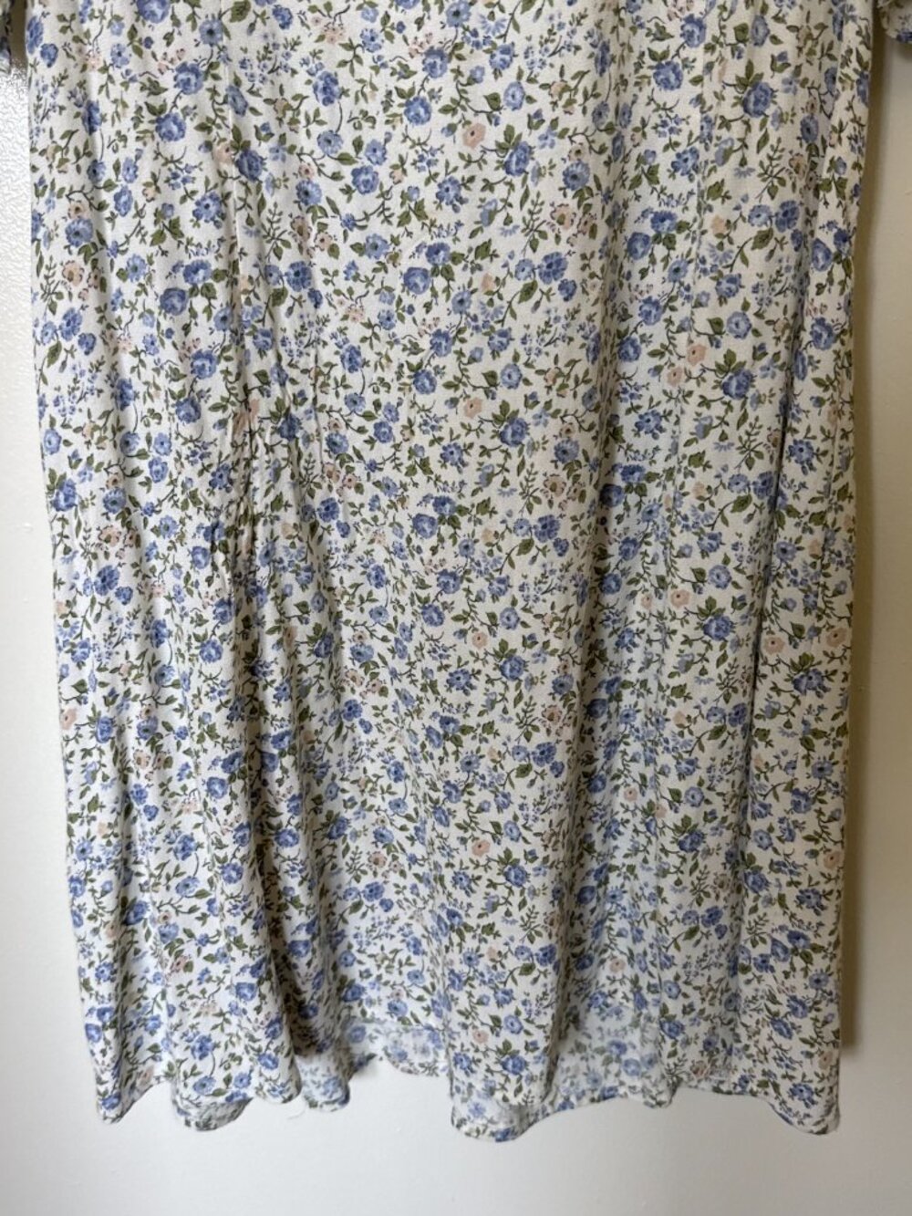 Reformation Charlton Blue White Floral Mini Dress US 10 - Picture 4 of 6